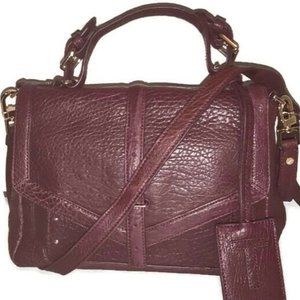 Tory Burch 797 Plum Leather Satchel